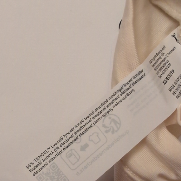 Organic Basics Soft Touch Veil Triangle Bralette Core Shorty Soft Vanilla - XS/S - Picture 5 of 16